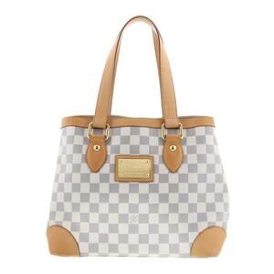 LOUIS VUITTON Hampstead Bag Shoulder Messenger Handbag Damier Azur White